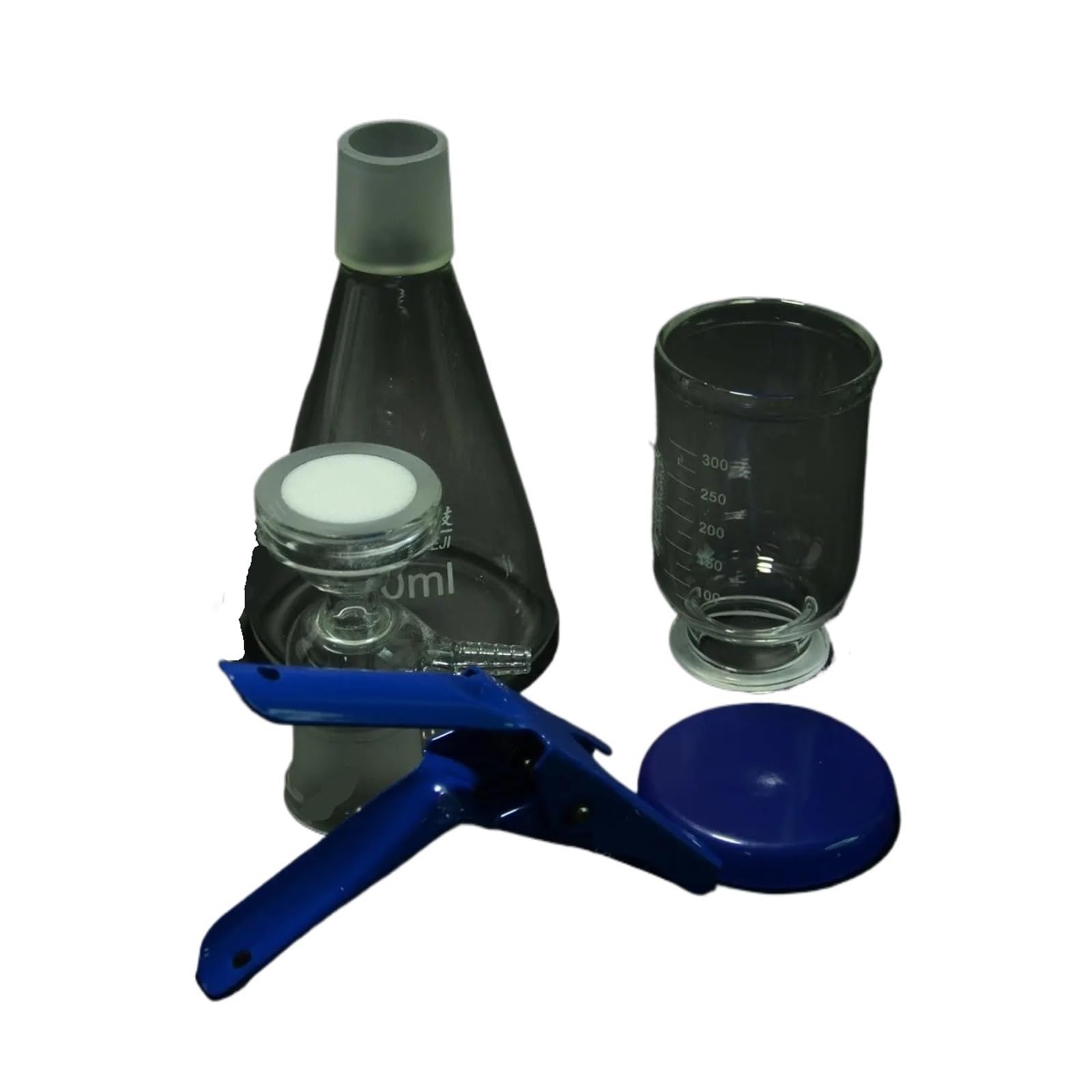 Przyrząd filtrujący do przyssawek 500 ml, urządzenie filtrujące próżniowe, wyroby ze szkła laboratoryjnego