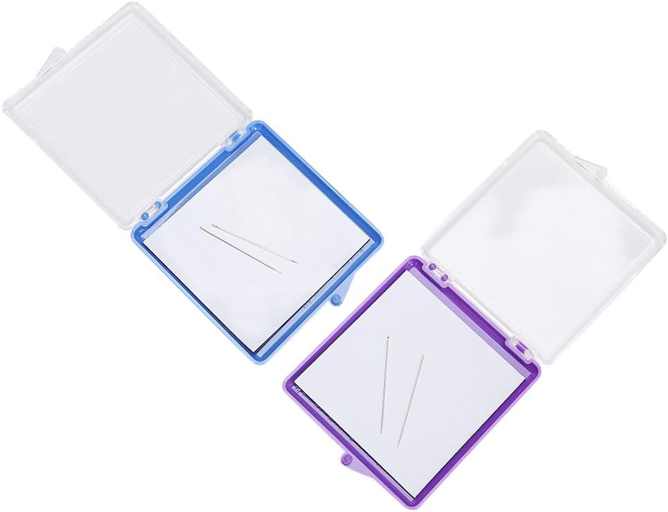 Sewing Pins Magnetic Holder,Sewing pin Holder minder Cushion Cross Stitch Storage Organizer Embroidery Keeper,Sewing Notions & Supplies 2PCs Magnetic Sewing Pincushion Pin Storage Case