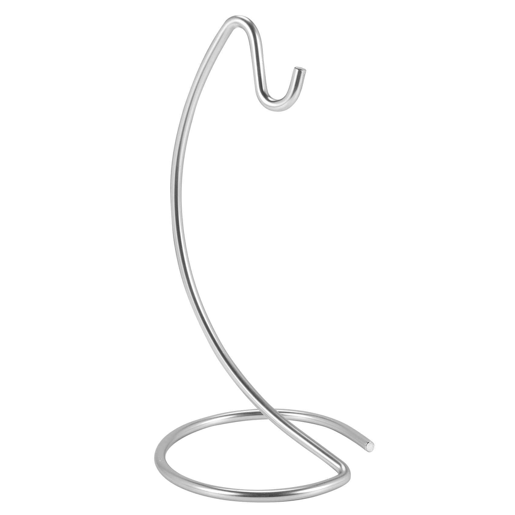 Onchdbfhuu Metal Banana Holder Stand, Silver, Rust Resistant, Decorative Tree Hanger for Kitchen Counter Space