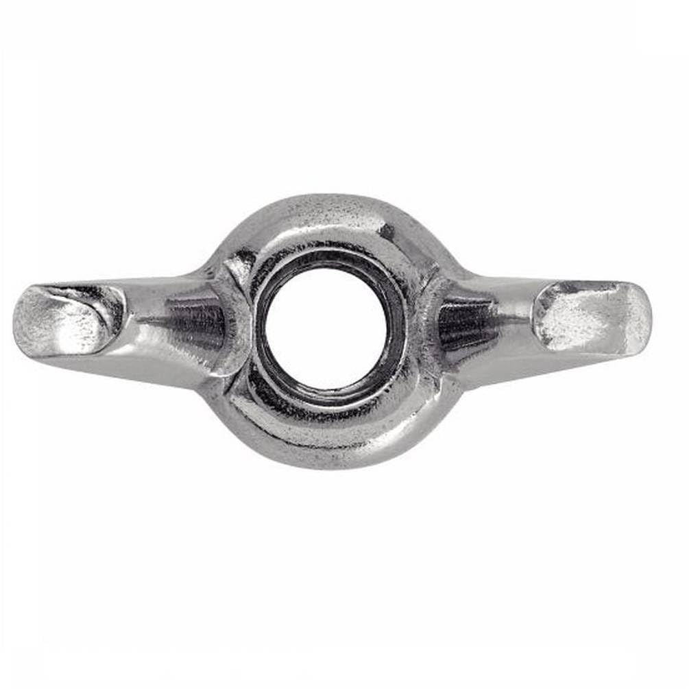 D-Work, 100 dadi per orecchie, forma americana, M10 mm, DIN 315, in acciaio inox A4