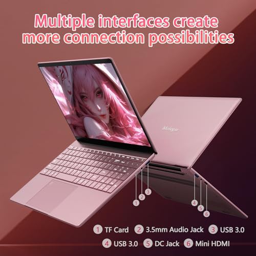 Image of Molegar 15.6 inch Student Laptop with Backlit Keyboard|16GB RAM 512GB SSD Laptop Computer|1920x1080 FHD Eye Protection Display|Fingerprint|38Wh Large Battery|180Open Angle|WiFi|Webcam|BT 4.2|HDMI