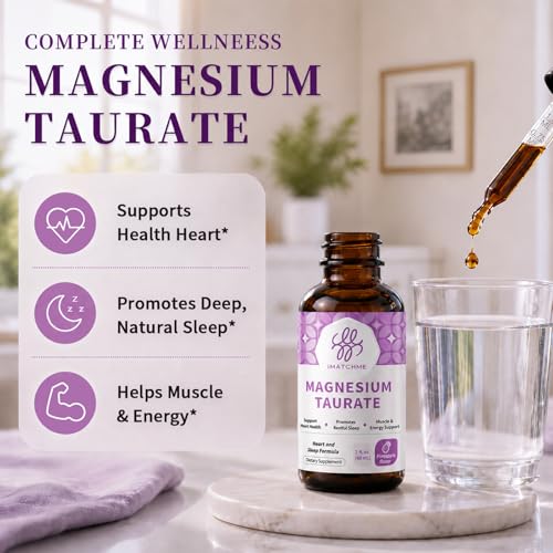2 Pack Magnesium Taurate Liquid Drops Supports Health Muscle and Sleep - image 3