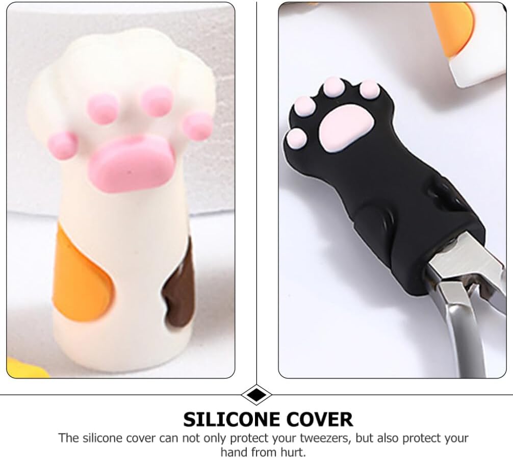 Silicone Cuticle Scissor Covers for 9 Piece Manicure Tools