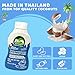 Nature's Charm Sweetened Condensed Coconut Milk, NEW Squeeze Bottle , Dairy and Soy FREE, Vegan, Lactose FREE, Gluten FREE. Rich Coconut Flavor, Good Soure of Calcum-11.25 Ounce (Pack of 2) Combo With FREE KC Commerce Wooden Spoon (2)