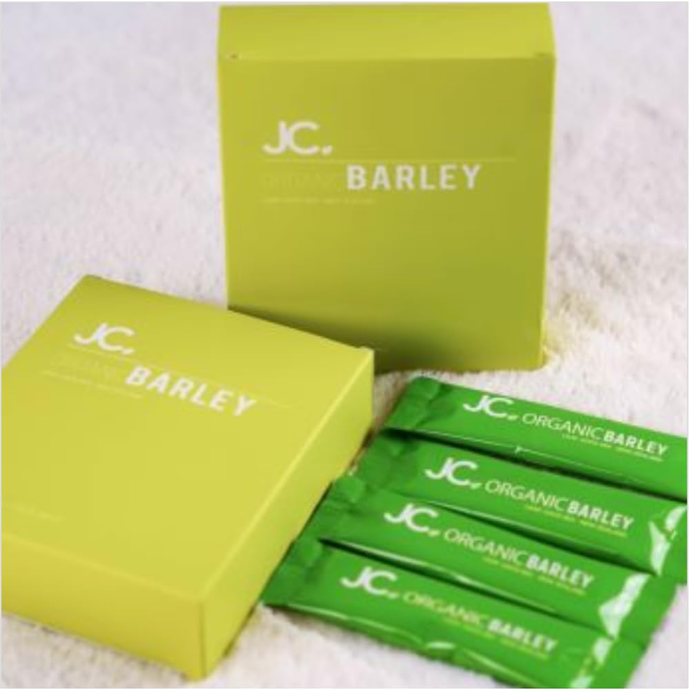 JC Barley Grass Juice Powder Organic Green Drink Mix with Stevia from New Zealand (10 sticks)