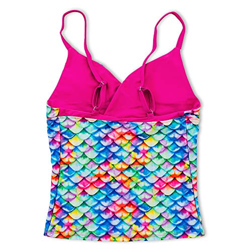 Fin Fun Mermaid Scale Coordinating Swimwear for Girls, Tankini Set, Top and Bottom Included, Mermaid Swimsuit for Girls3