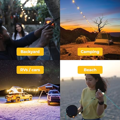 Mpowerd 1036-002-001-001 Luci Solar String Lights + Power Hub: White 44' Rechargeable Via Solar Or Usb-C thumb #8