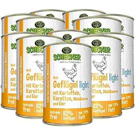Schecker DOGREFORM Fleischtopf Menü - Light Diätfutter 12x410g Cover