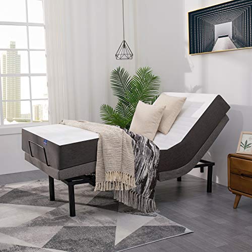 Adjustable Bed Frame with App Control & Wireless Remote, Inofia Electric Adjustable Bed Base Includes Head and Foot Incline, Dual Massage, Preset & Memory Positions for Optimal Comfort (Twin XL) Adjustable Bed Frame with App Control & Wireless Remote, Inofia Electric Adjustable Bed Base Includes Head and Foot Incline, Dual Massage, Preset & Memory Positions for Optimal Comfort (Twin XL)