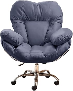 YCKEGEW Lazy Sofa Gaming Chair Office Chairs Recliner Chair for Bedroom,Study Chair Ergonomic Lift Chair Backrest Reclinable Home Office Desk Chairs Computer ChairBlue,Without