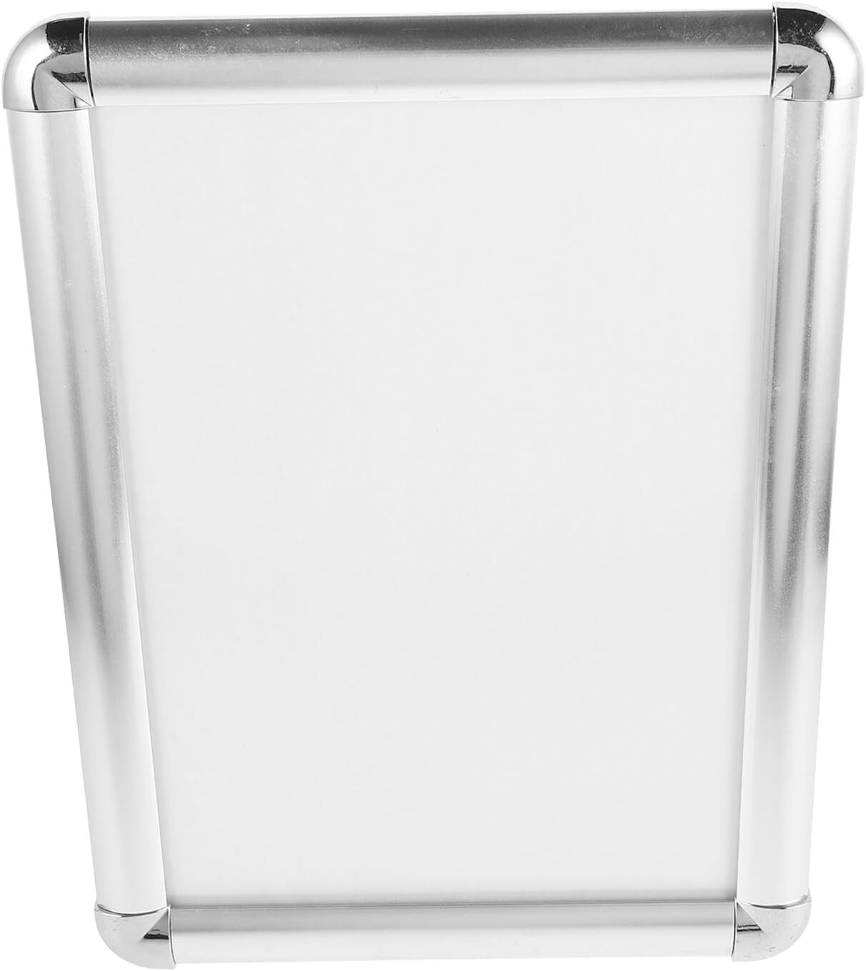 A4 Aluminum Alloy Poster Wall Frame with Snap Open Design, Silver Rounded Corners, Replaceable Photo Display Frame for Home Décor and Office Wall Mounting