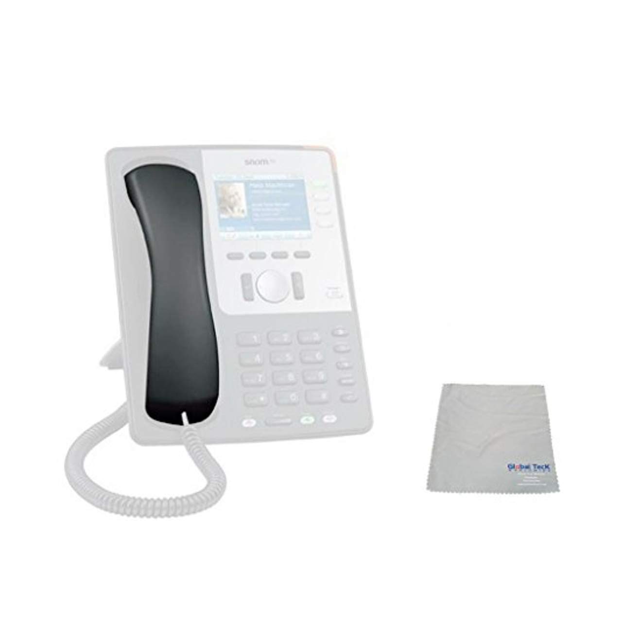 SNOM Replacement Handset for D7xx Series with Microfiber Cleaning Cloth