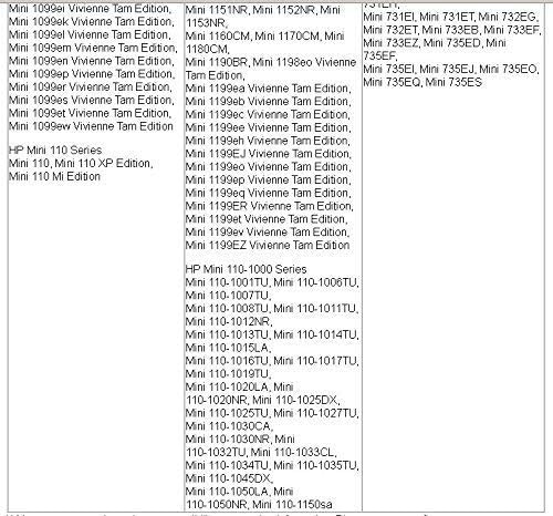 Miniatura 7 de Cargador de Doctor Inc AC Adapter 19 V 1.58 A para HP Compaq Mini 110 110 C 210 700 730 110 C-1000 1000 1100 110 1000 1130 CM 1132TU 4.0 x 1.7 mm