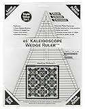 Marilyn Doheny 45 Degbree Kaleidoscope Wedge Ruler with Instruction Board