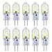 10er Pack G4 LED Lampen 2W LED Leuchtmittel 12 SMD 2835 LEDs Kaltweiß 6000K LED Birnen 200LM ersetzen 20W Halogen AC/DC 12V Nicht Dimmbar