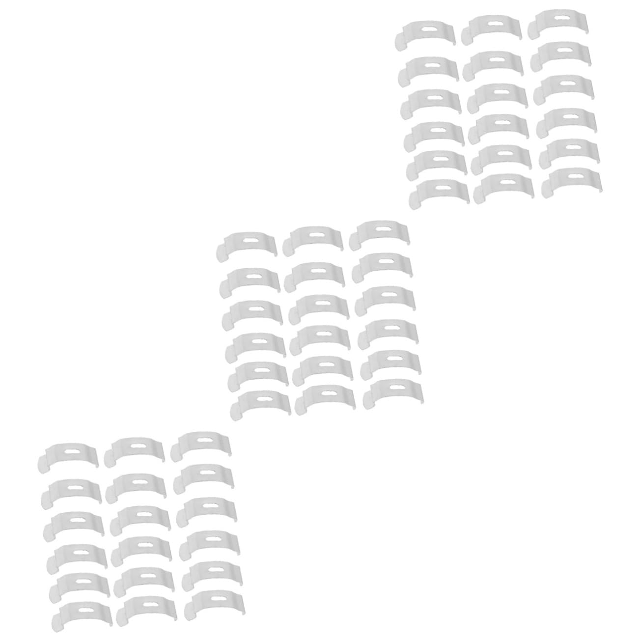 GRIRIW 3sets Curtain Installation Plates Vertical Curtain Fixed Plates Repair Tools Included 20pcs*3