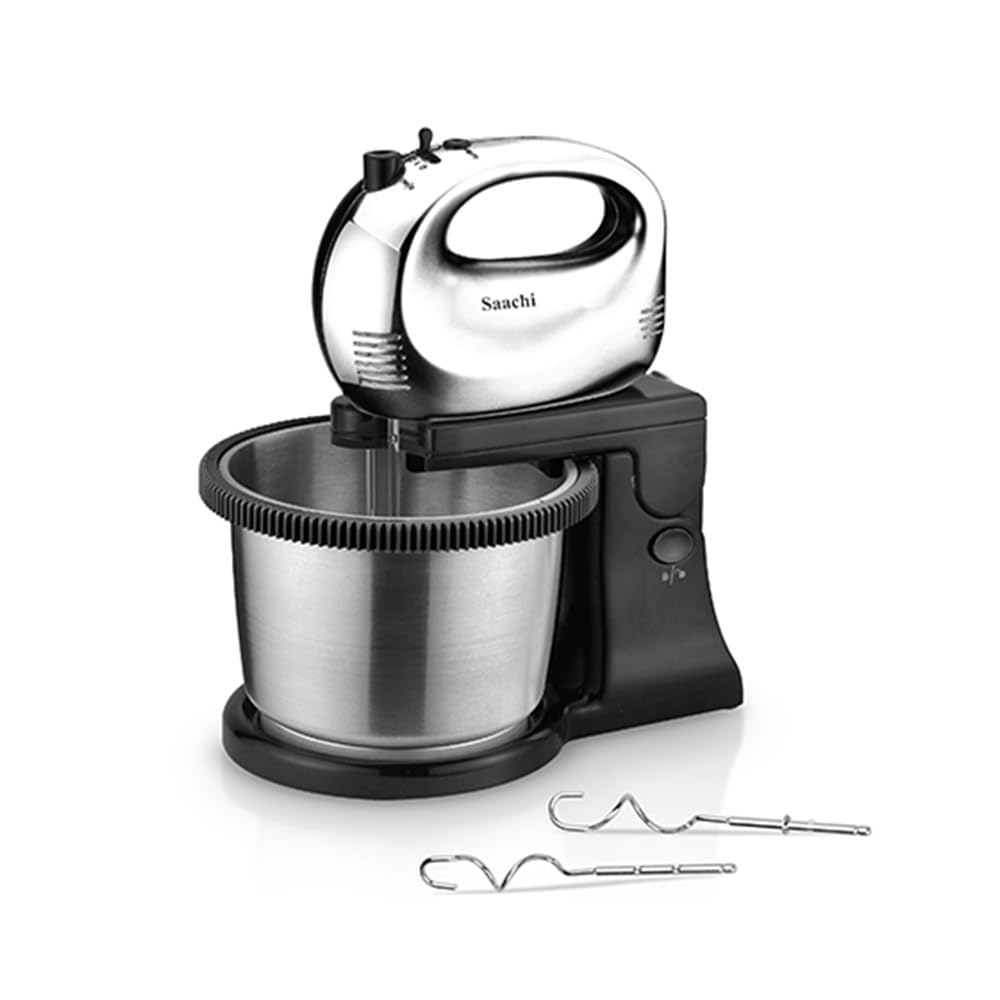 Hand Mixer NL-HM-4157CB-BK With Stainless Steel Bowl