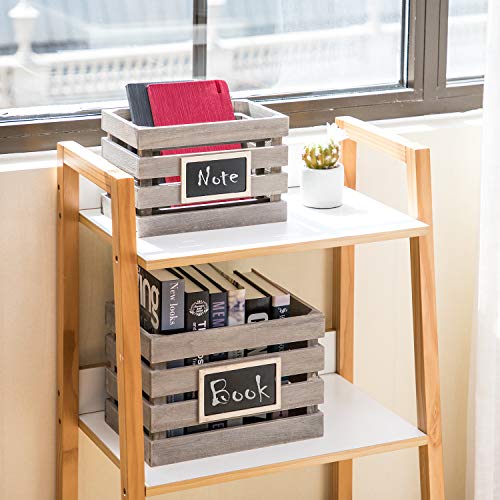 Home-Zone-Living-Wood-Storage-Crate-for-Organization-and-Storage-Chalkboard-3-Pack-Brown