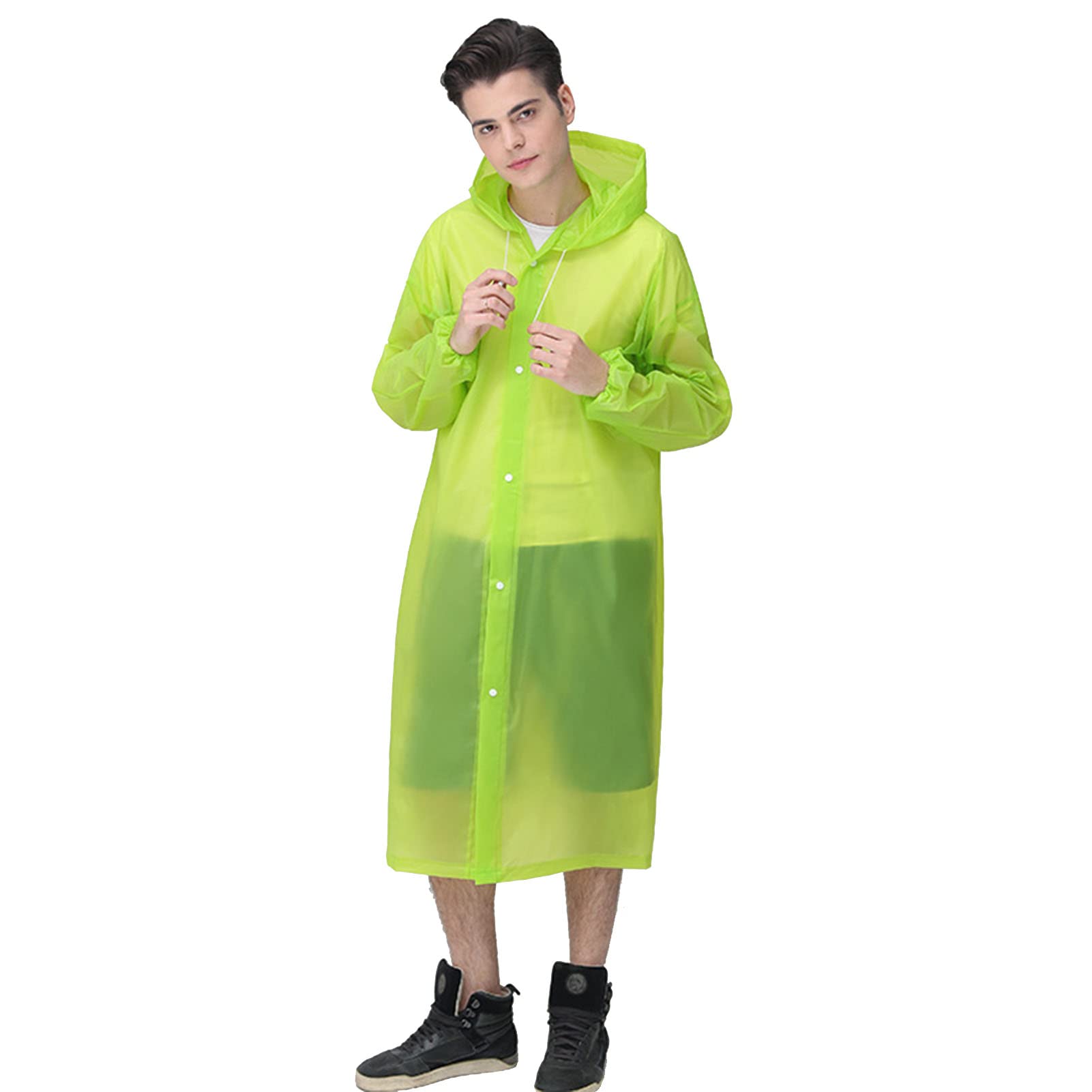 Manteaux poncho de pluie pour la randonnée et le camping, imperméable EVA avec manches ajustées