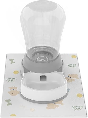 STALTWO - Dispensador automático de agua para perros de 1.58 galones, dispensador de agua prémium para mascotas con alfombrilla antideslizante,