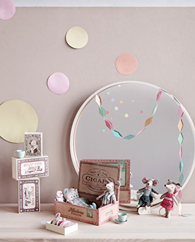 Maileg - Big Sister Matchbox Mouse - Red Polka Dot Dress - Boxed With Bedding