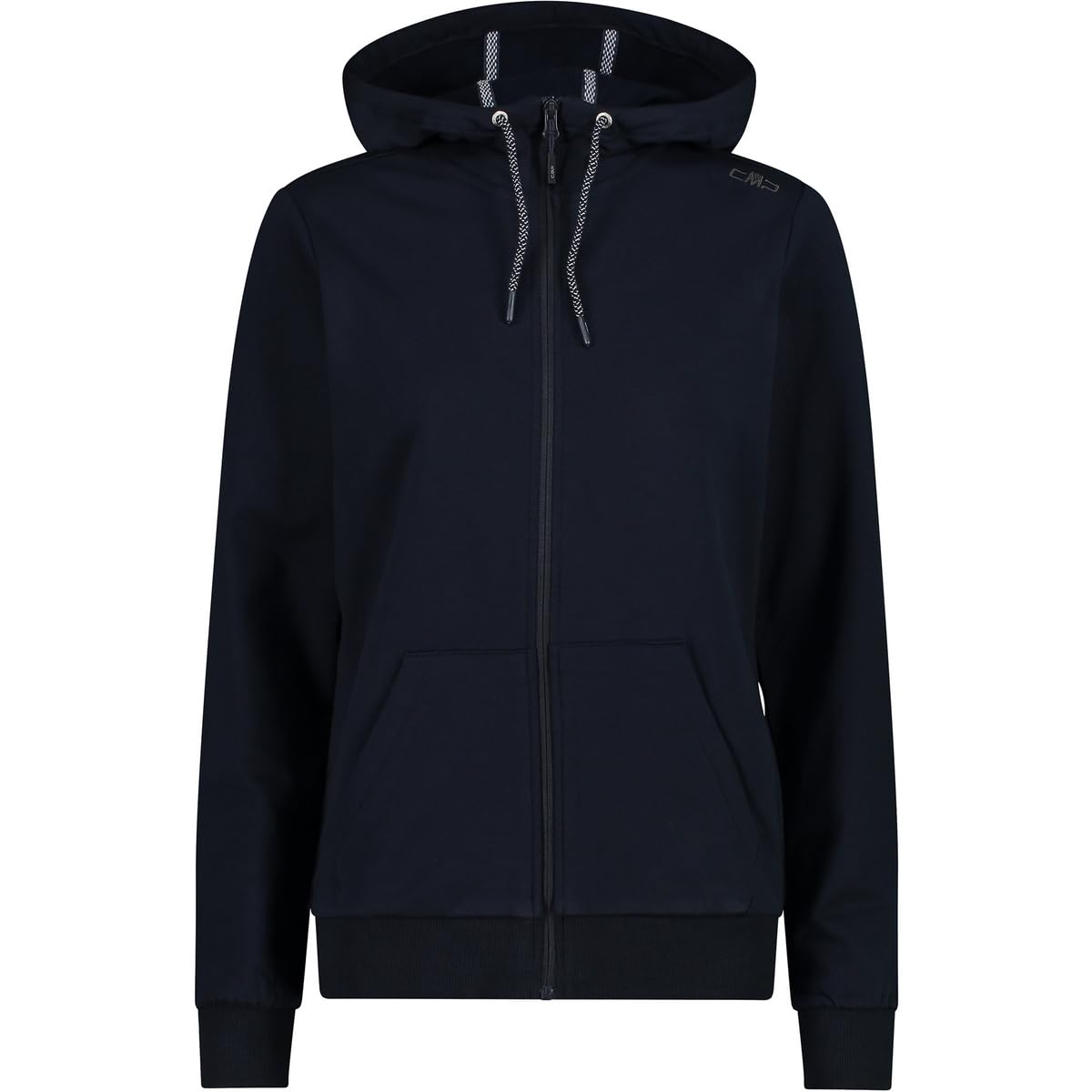 CMP - Woman Jacket Fix Hood, B.Blue-Grey, M