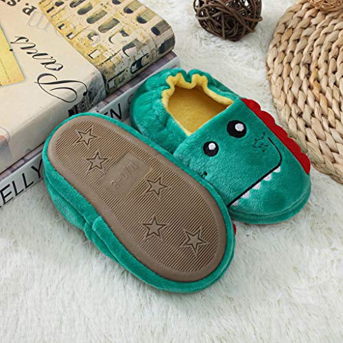 Toddler Boys Girls Premium Soft Plush Slippers Cartoon Warm Winter House Shoes Kids Soft Plush Non-Slip Infant Shoes2