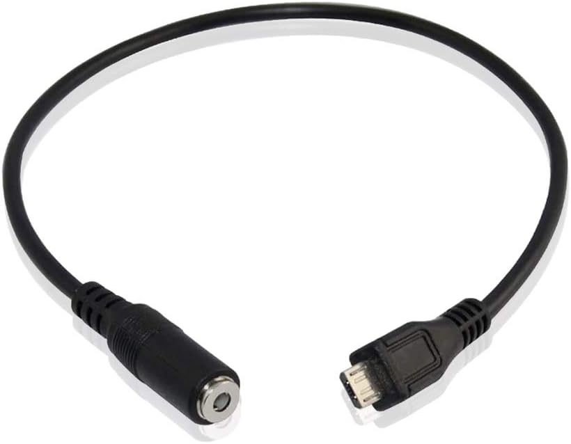 Sync 3.5mm F Aux Audio Jack to Micro USB 5 Pin Male Converter Audio Cable Char