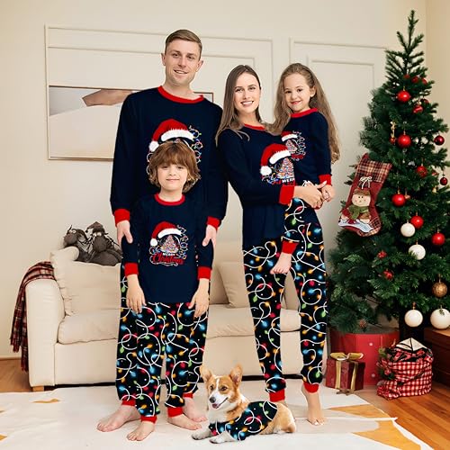 Christmas Pajamas for Family, Matching Family Christmas Pajama Sets for Adults, Kids, Pets, and Babies2