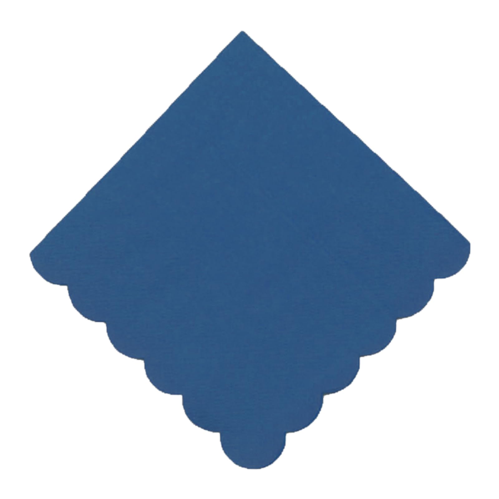 40PCS Navy Blue Cocktail Napkins – Disposable 2-Ply Paper Napkins with Scalloped Edge for Wedding, Birthday, Baby Shower, Anniversary & Party Table Decorations
