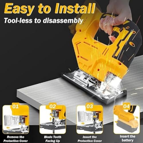 750W Wireless Brushless Jigsaw Tool