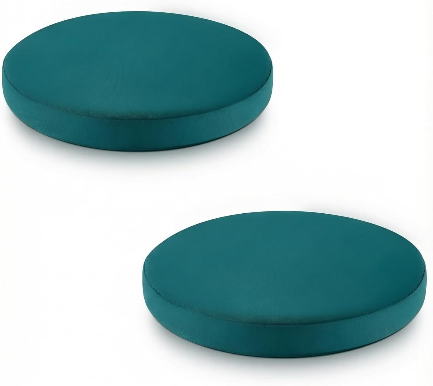 2 Pack Sauna Seat Cushions, Waterproof High Resilience Seat Pad for Infrared Sauna, Shower Chair & Spa, Heat Mat Accessories 15.7 Inch(Green,2" Thick,Round)
