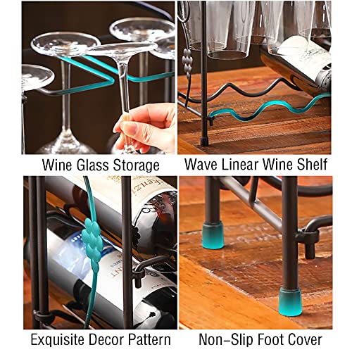 Soporte para botellas de vino TPARIS para 4 botellas miniatura 5