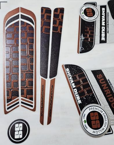Image of Cottontail Cricket Bat Sticker English Willow 4D Digital | Protection Accessories Scuff tape SHIVAM DUBE