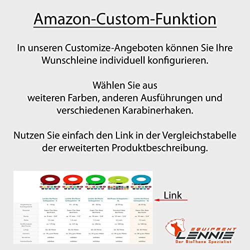 Mehrfach verstellbare BioThane Führleine, 19mm breit, 3m lang, Schwarz, genäht, Doppelleine