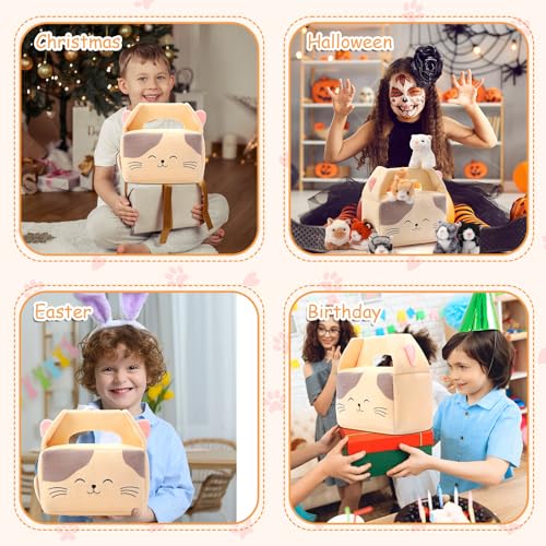 Blueweenly 8 Pcs Cat Stuffed Animals Set, Plush House with 7 Kittens by Blueweenly - Used condition - Image 6