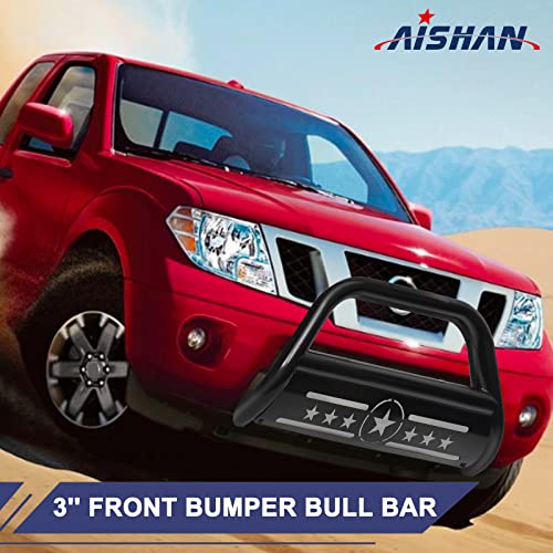 Image of Bull Bar Front Bumper Brush Grille Guard for Nissan Frontier Pickup Truck