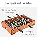 Mainstreet Classics 20-Inch Table Top Foosball/Soccer Game, Brown