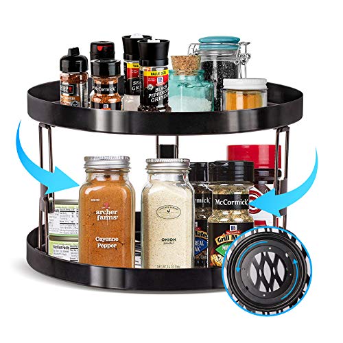 Tier Lazy Susan Spice Rack Organizer, 12in Metal Philippines Ubuy
