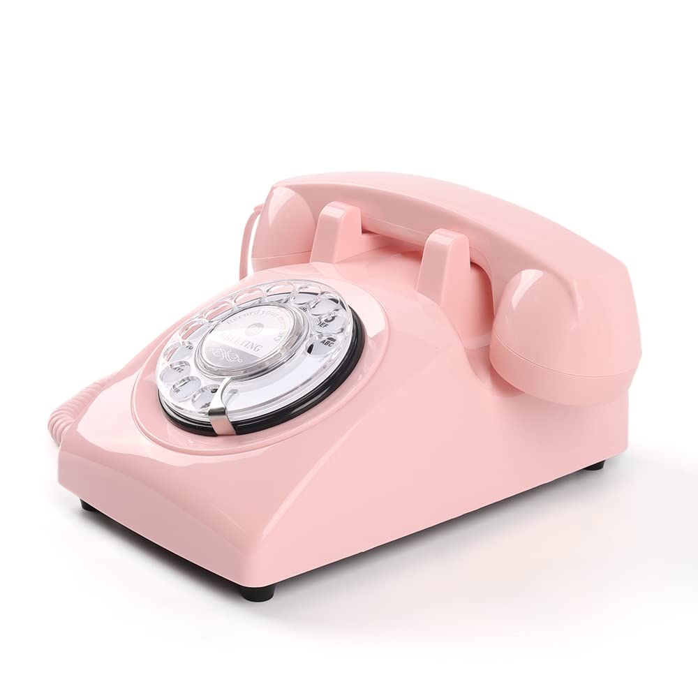 Księga gości Audio, spotkanie weselne księga gości audio telefon DIY księga gości oryginalny telefon (różowy)