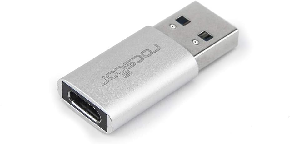 RocstorUSB Data Transfer Adapter - Type C Female USB - Type A Male USB - White Male Adapter White
