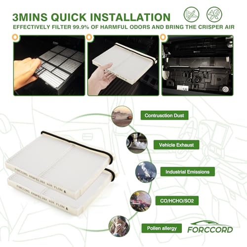 Image of 2-Pack Cabin Air Filters for 2024-2026 Mazda CX-90, 2025-2026 CX-70 | Replace#KR9P-61-J6X Cabin Filter Automotive Replacement Passenger Compartment Air Filters Car Accessories