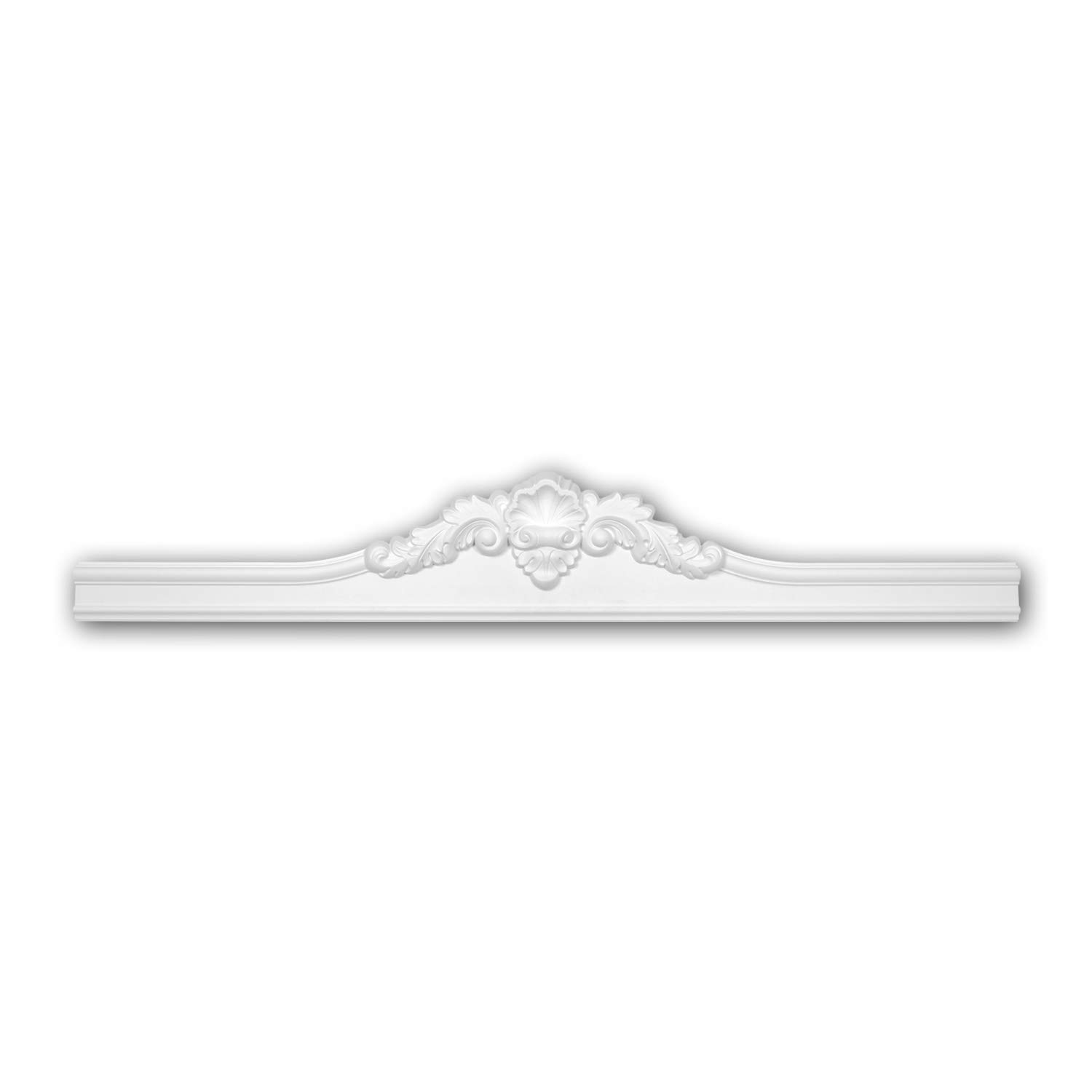 Pro[F]Home White Pro[F]Home® - Pediment 154014 Door Surround Decorative Element Neo-Empire Style Profhome