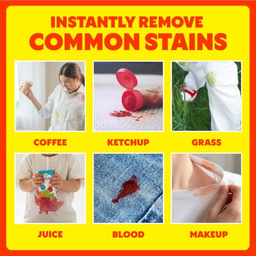 Image of Shout Wipes, Wipe and Go Instant Stain Remover, Laundry Stain and Spot Remover for On-the-Go, 4 Wipes (Pack of 1)