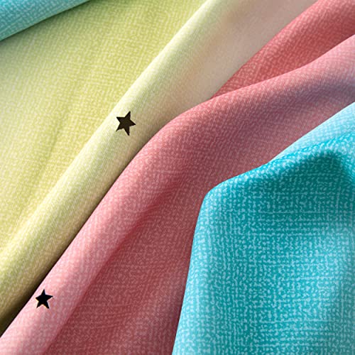 Image of XiDi Curtains for Bedroom Decor, Rainbow Pink-Blue-34-96