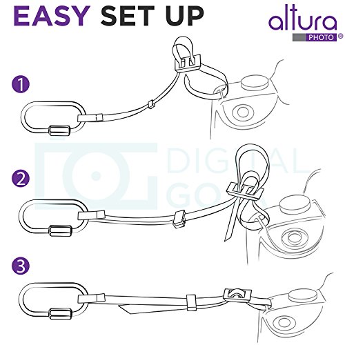 Altura Photo Camera Tether Safety Strap For Dslr Cameras (2 Pack) #TOP4