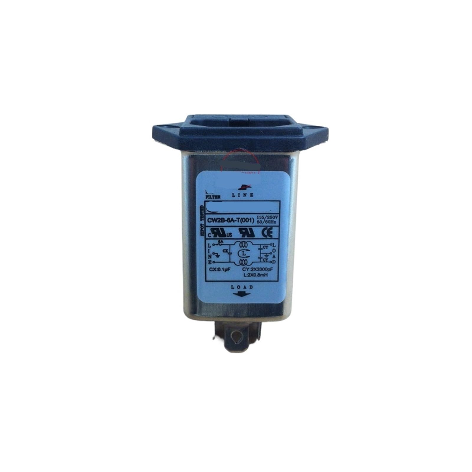 Filtro de fusible CW2B-3A/6A/10A-T supresor de interferencias EMI