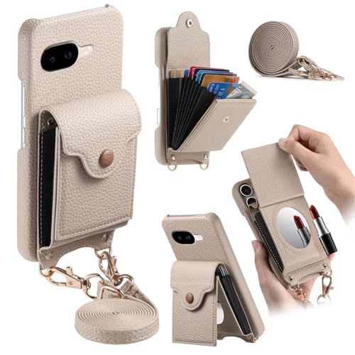 Coque Google Pixel 8A porte-cartes de crédit intégré et cordon de transport amovible