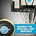 Play Platoon Swimming Pool Basketball Hoop Poolside Above Ground Games for Family - Backboard Adjustable Height 3-4 Feet, Includes PU Leather Basket Ball & Air Pump - Great for Inground Pool Deck