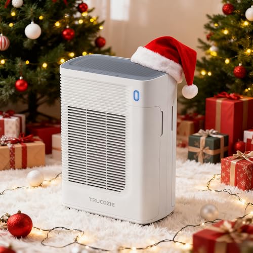 Image of Trucozie T356 Air Purifier for Home Large Room Bedroom Up to 1937 Ft in 1 Hr With Double-sided Air Inlet, Air Quality and Light Sensors, HEPA Sleep Mode for Allergies, Dust, Smoke, Pet Hair, White